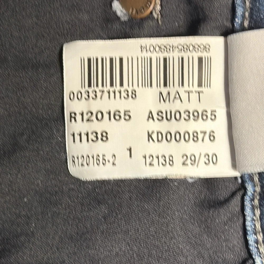Mavi Jeans Matt Mens 30x29 Blue Denim Medium Wash Bootcut Straight Relaxed